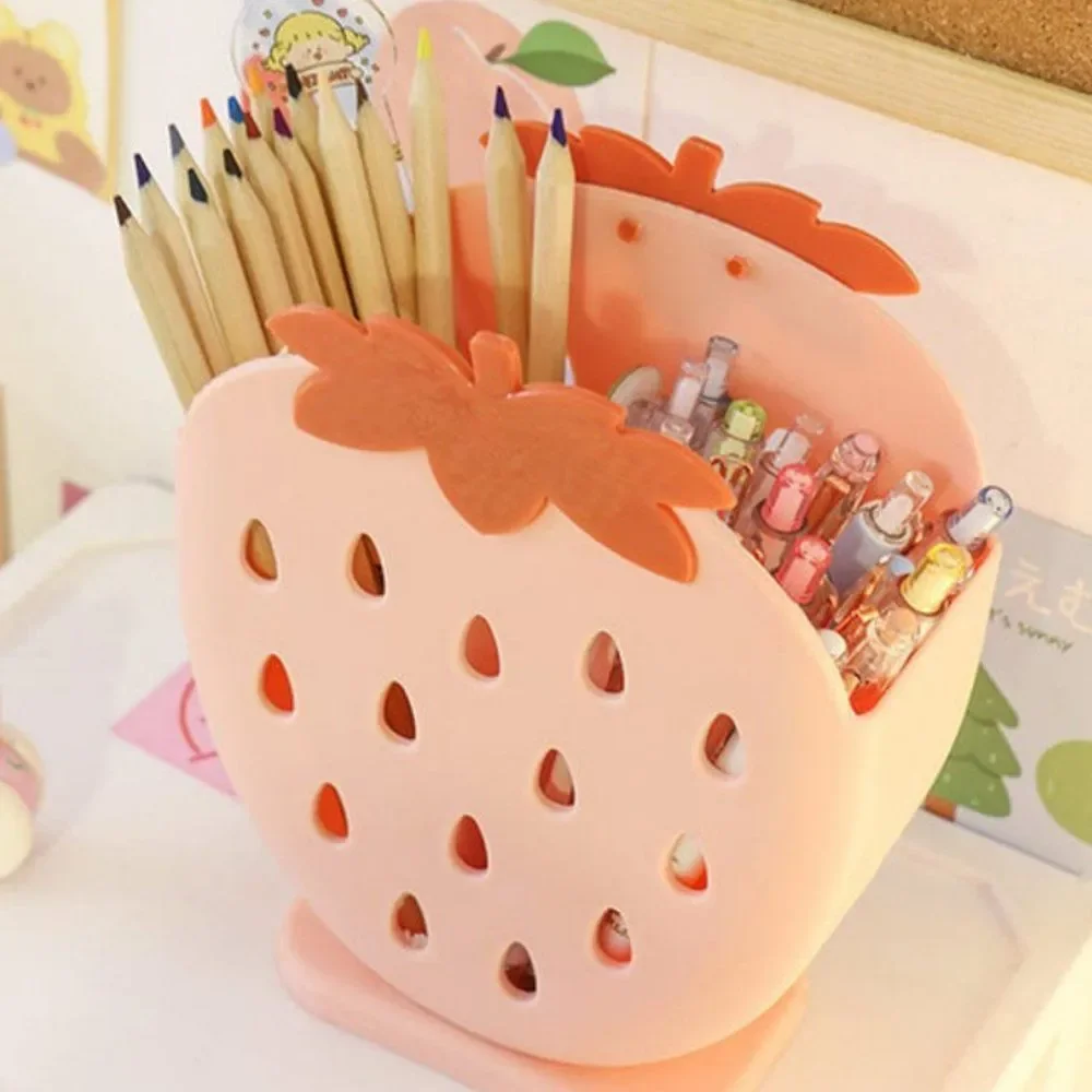 Strawberry Household Organizer | Desktop Pen Holder Makeup Organizer
